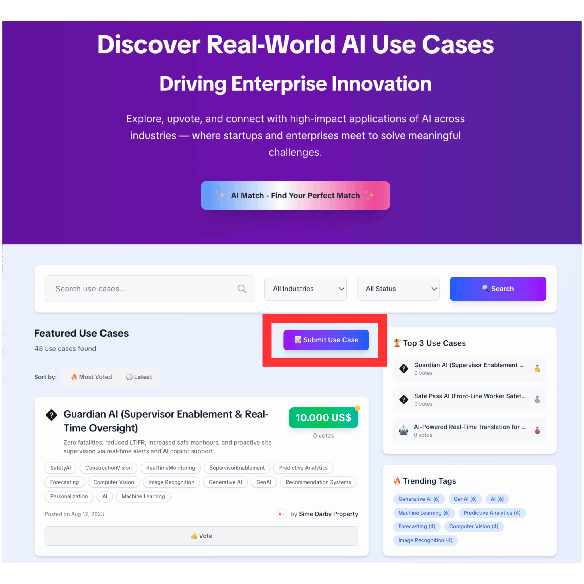 Enterprise User Guide – How to Navigate the AI Matchmaking Platform ...