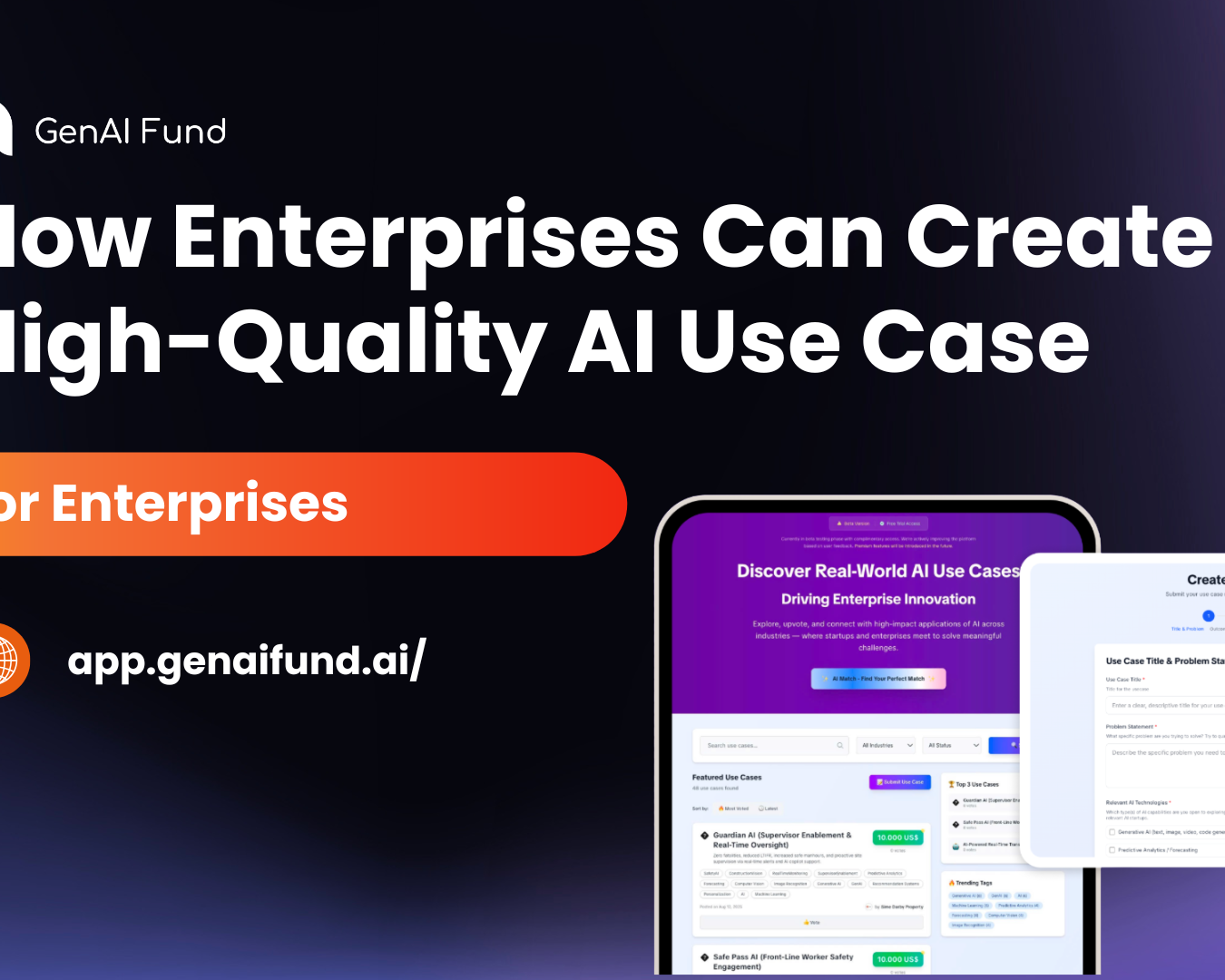 How Enterprises Can Create a High-Quality AI Use Case on GenAI Fund AI platform